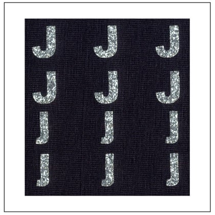 Letras brillantes - \"J\" \"j\"