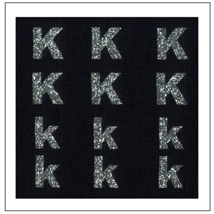 Letras brillantes - \"K\" \"k\"
