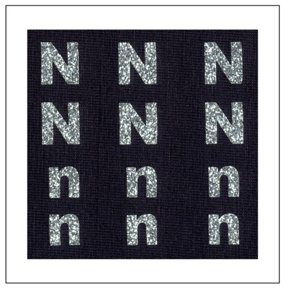 Letras brillantes - \"N\" \"n\"
