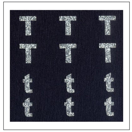 Letras brillantes - \"T\" \"t\"