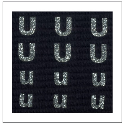 Letras brillantes - \"U\" \"u\"