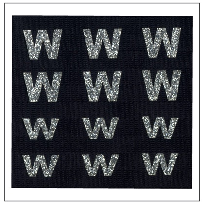 Letras brillantes - \"W\" \"w\"