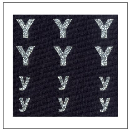 Letras brillantes - \"Y\" \"y\"