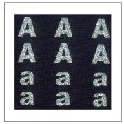 Letras brillantes - "A" "a"