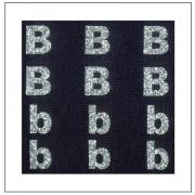 Letras brillantes - "B" "b"