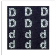 Letras brillantes - "D" "d"