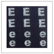 Letras brillantes - "E" "e"