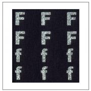 Letras brillantes - "F" "f"