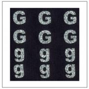 Letras brillantes - "G" "g"