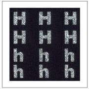 Letras brillantes - "H" "h"
