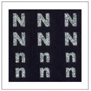Letras brillantes - "N" "n"