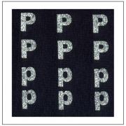 Letras brillantes - "P" "p"