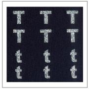 Letras brillantes - "T" "t"