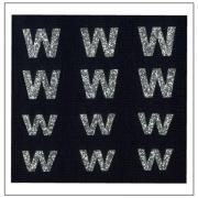 Letras brillantes - "W" "w"