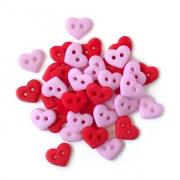 Botones pequeños - Valentine Hearts 1827