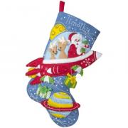 Media Rocket Ship Santa