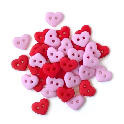 Botones pequeños - Valentine Hearts 1827