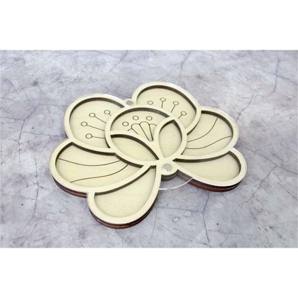 Organizer perlitas - Flor (con tapa)
