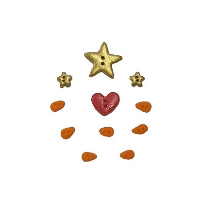 Peace Snowfriends Banner button pack