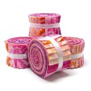Batik Jelly Rolls - Rosa