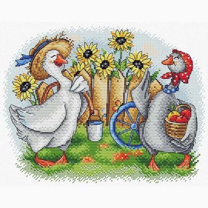 Two Cheerful Geese