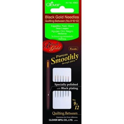 Agujas para Quilting - Negro/Oro (Applique/Sharps) n. 9/12