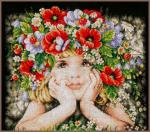 Niña con flores