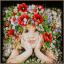 Niña con flores
