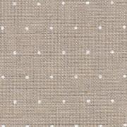 Lino Cashel 28ct - Natural con mini puntos blancos