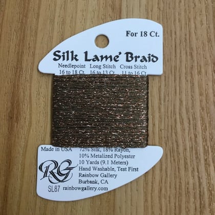 Silk Lame\' Braid - SL87 Bark