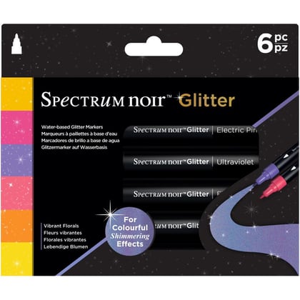 Marcadores glitter Spectrum Noir - Vibrant Florals