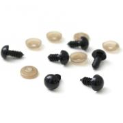 Ojos negros 6mm. (10)