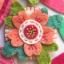Kit fieltro Guirnalda de flores y corazones