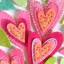 Kit fieltro Guirnalda de flores y corazones