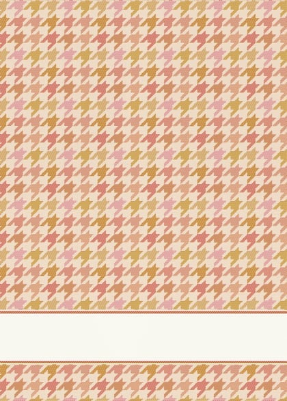 Trapo de cocina - Pattern - Pied de Poule Naranja