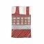 Nobuyuki Takai Linen Furoshiki - Shapes and Lines Red