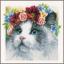 Ragdoll y guirnalda de flores - Aida