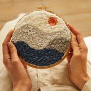 La montaña de la meditación - Kit punch needle
