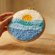 Mar en calma - Kit punch needle