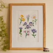 Flores estivales - Kit punto de cruz