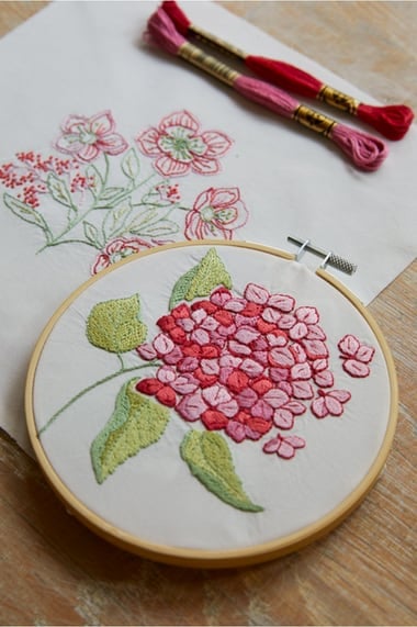 Rosas del amanecer - Kit duo de bordado