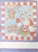 Trapo de cocina - Navidad en color - Monigote de nieve