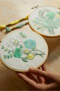 Jardin acuático - Kit duo de bordado