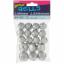 Campanas de Navidad - Plata Glitter