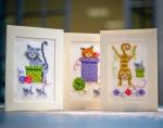 Tarjetas de felicitaciones: Gatos juguetones