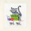 Tarjetas de felicitaciones: Gatos juguetones