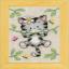 Gatos entre las flores - Juego de 3