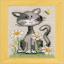 Gatos entre las flores - Juego de 3