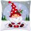 Almohada: Gnomo de navidad en la nieve