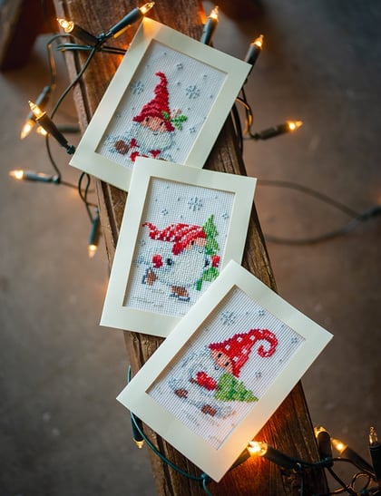 Tarjetas de felicitaciones: Gnomos de navidad